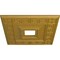 Ekena Millwork Eris Ceiling Medallion (Fits Canopies up to 9 7/8"), 18"W x 18"H x 3 1/2"ID x 1 1/8"P, Pharaohs Gold CM18ERPGS - alternate 2